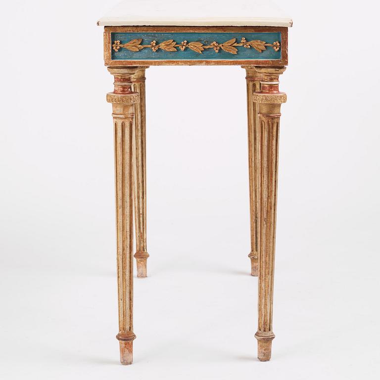 A late Gustavian console table.