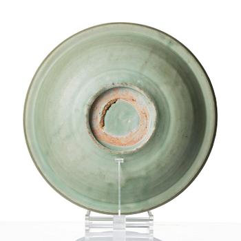 A Celadon dish, Ming dynasty (1368-1644).