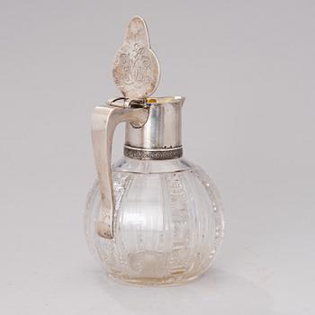 A RUSSIAN SILVER DECANTER, Morozov, St:Petersburg ca 1900.