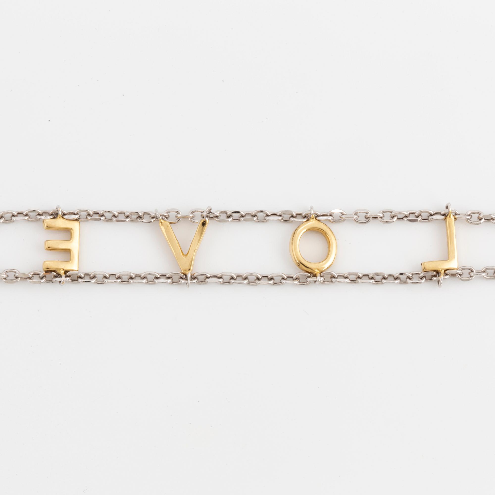 ARMBAND, 'Love' med åttkantslipade diamanter.