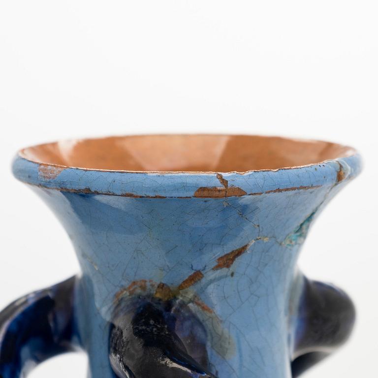 Alfred William Finch, maljakko, keramiikkaa, Iris noin 1900.