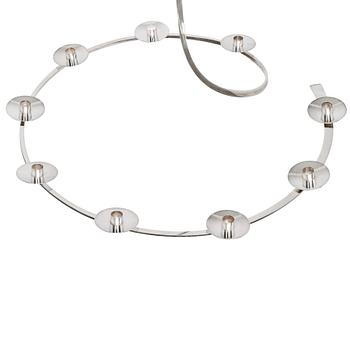 101. Nils Nisbel, a sterling chandelier, Sigtuna, Sweden 1987, for nine candles.