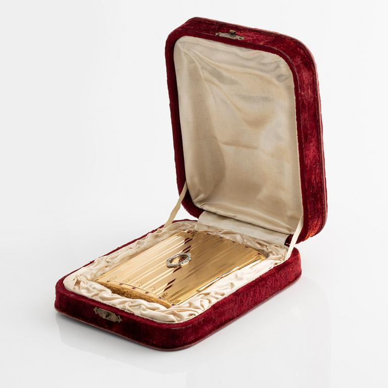 Dosa/cigarettetui 18K guld.