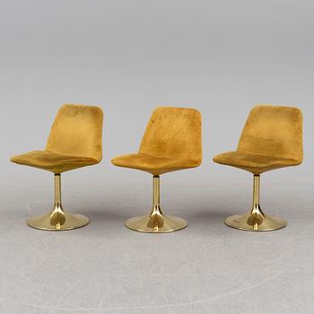 3 1970's chairs " Vinga" by Börje Johansson.