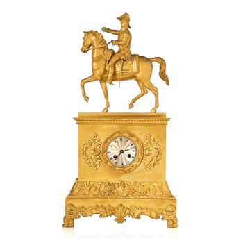 172. A sculptural ormolu mantel clock after b. E. Fogelberg, Paris, mid 19th century.