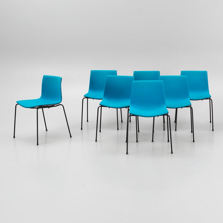 Lievore Altherr Molina, a set of seven 'Catifa' chairs, Arper, Italy.