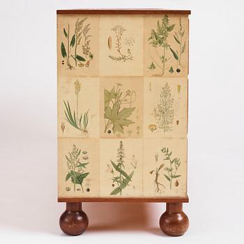 Josef Frank, a 'Flora' chest of drawers, Svenskt Tenn Sweden 1930-40s.