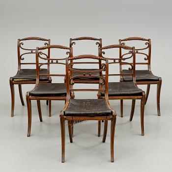 STOLAR, 6 st, England, 1800-talets andra hälft.