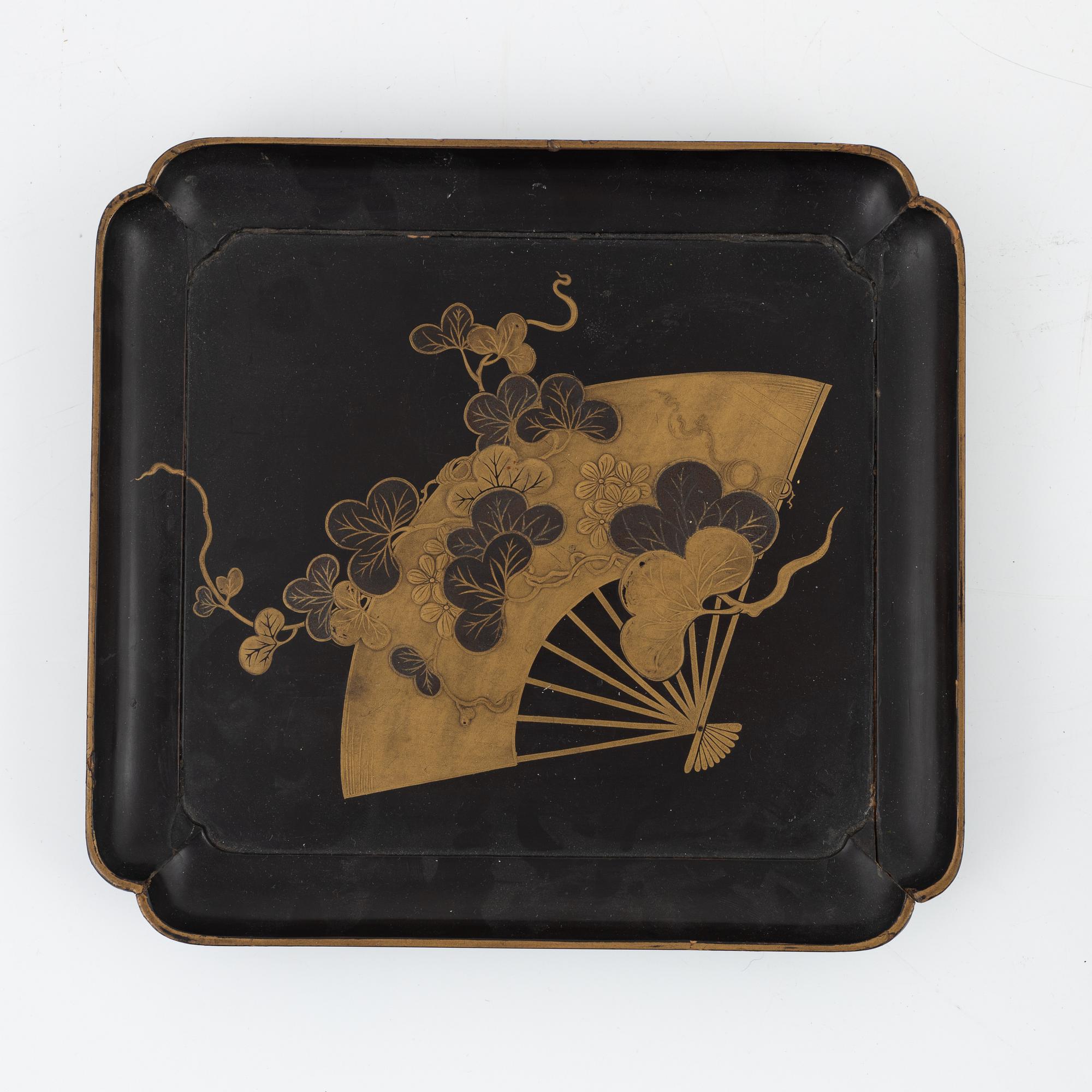 A group of Japanese lacquer ware, early 20th Century.