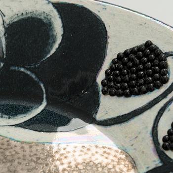 Birger Kaipiainen, dekorationsfat, keramik, signerad Kaipiainen Arabia.