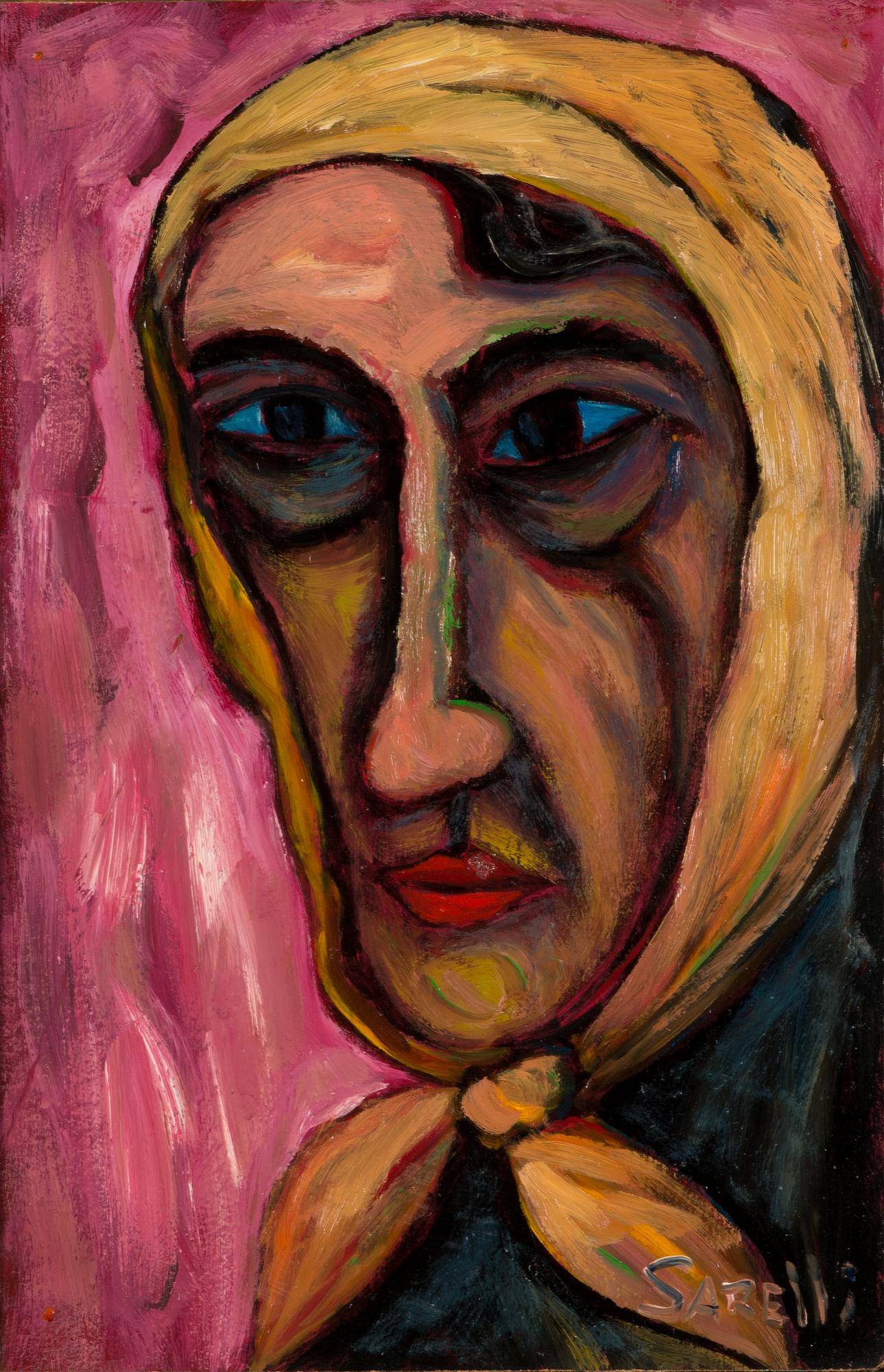 Paavo Sarelli, öljy levylle, signeerattu.