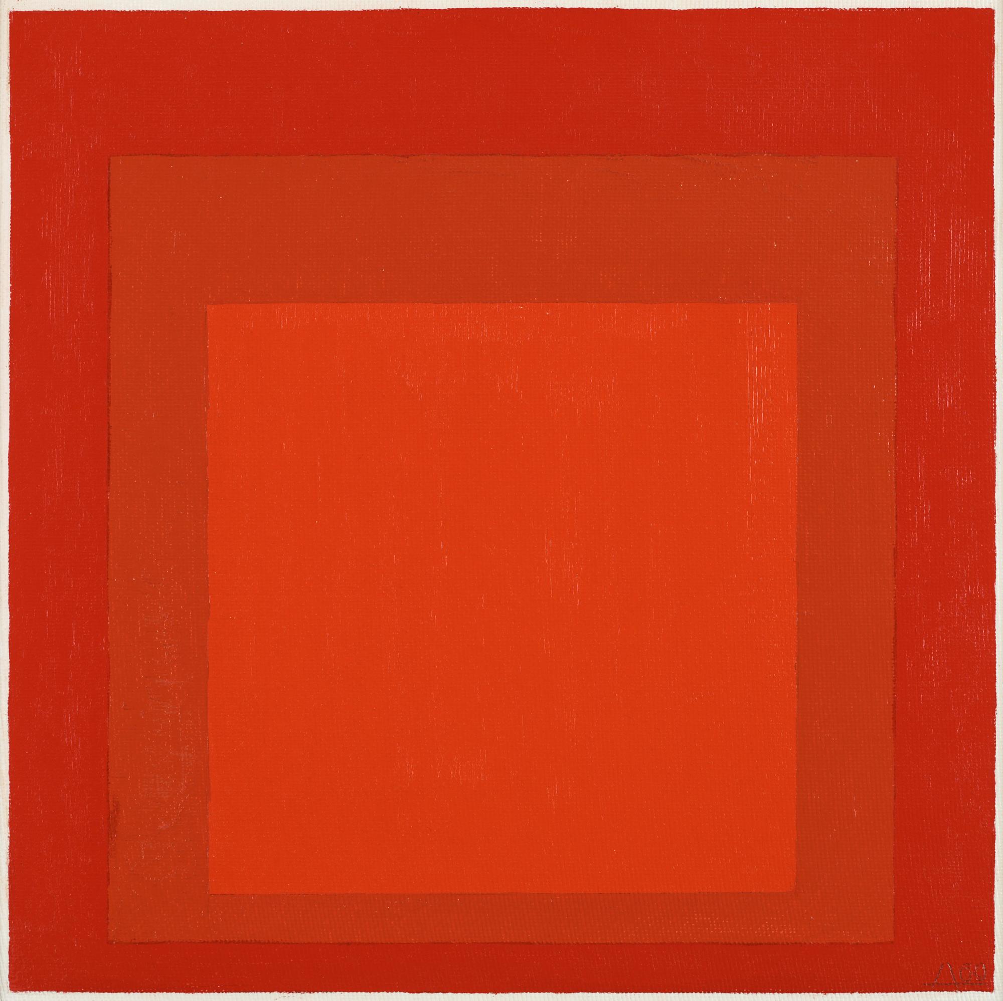 Josef Albers, "Study for Homage To The Square: 'Wet and Dry' ".
