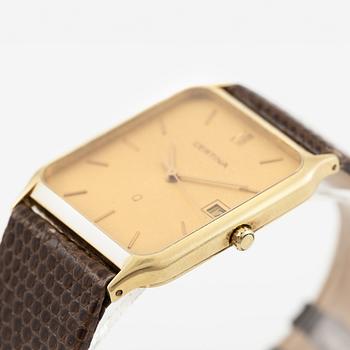 Certina, wristwatch, 14K gold, 27 mm.