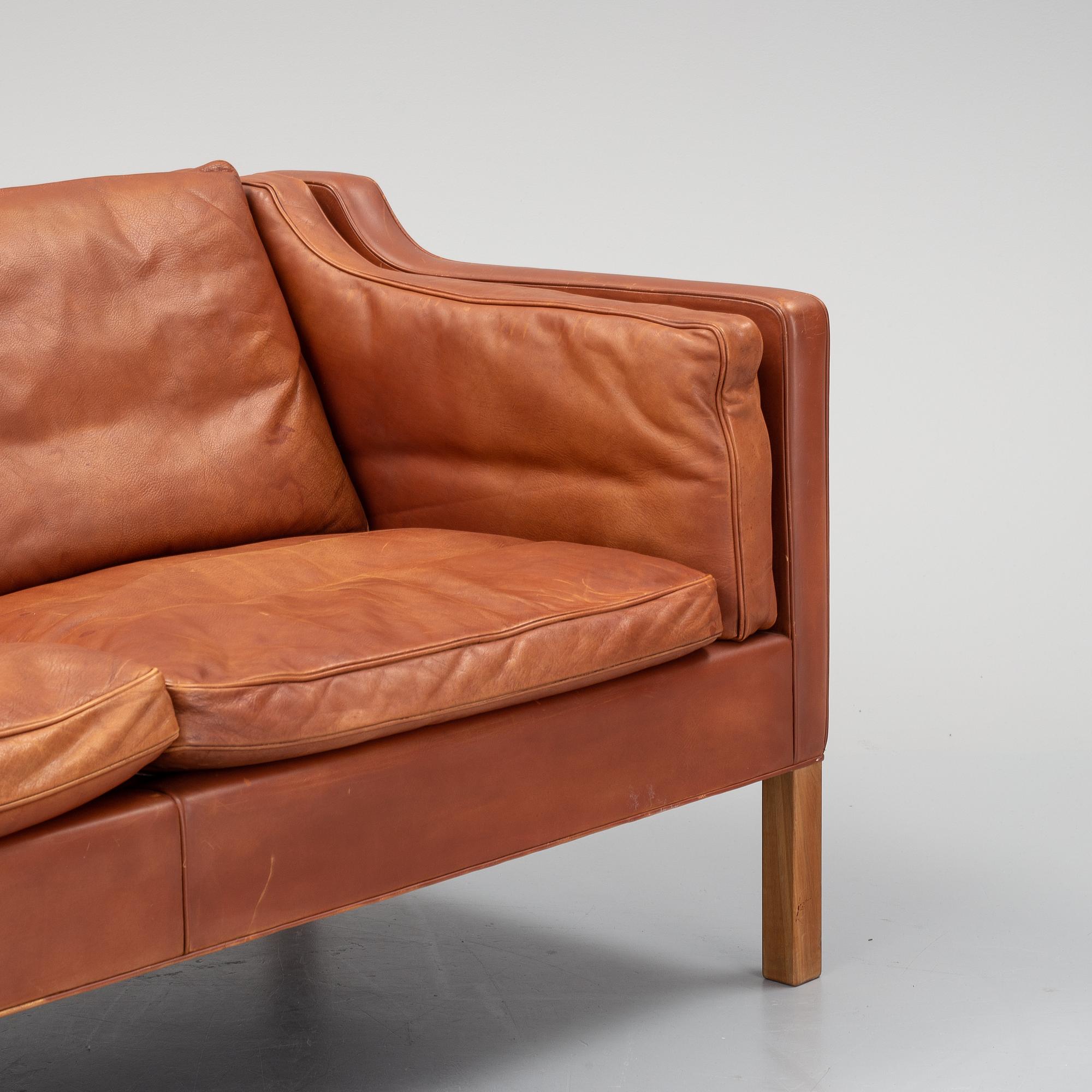 Børge Mogensen, soffa, modell 2212, Fredericia Stolefabrik, Danmark.