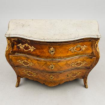 A Swedish Rococo 18th century commode by G. Foltiern.