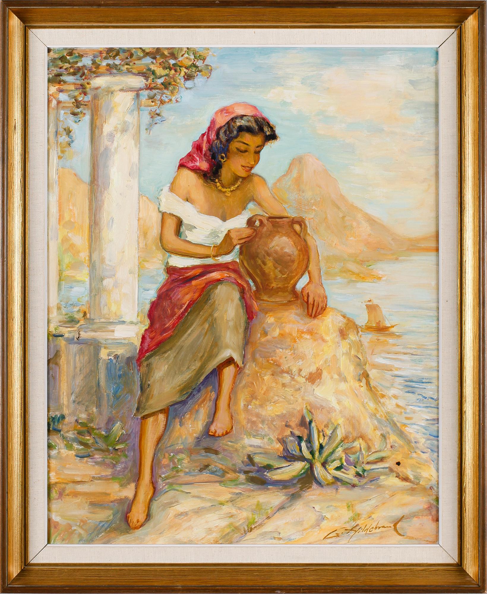 ERNST GEORG HILDEBRAND, olja på duk, signerad.