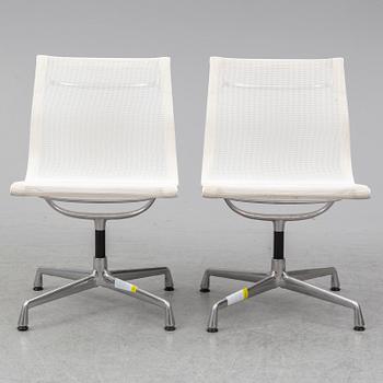 CHARLES & RAY EAMES, a pair of 'EA 101' chairs, Vitra.