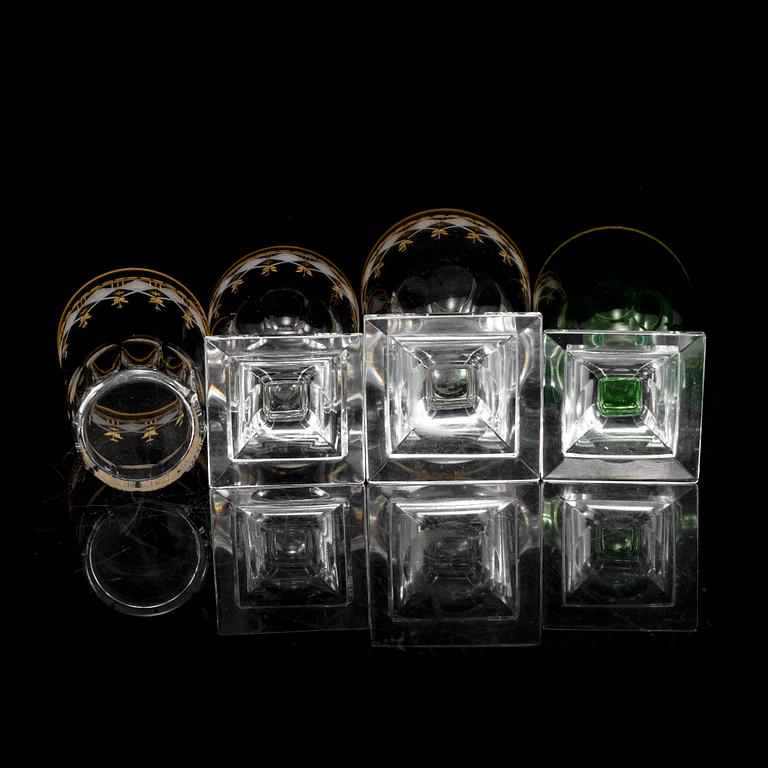 A part glass service, partly "Kosta Junior", 20th Century.