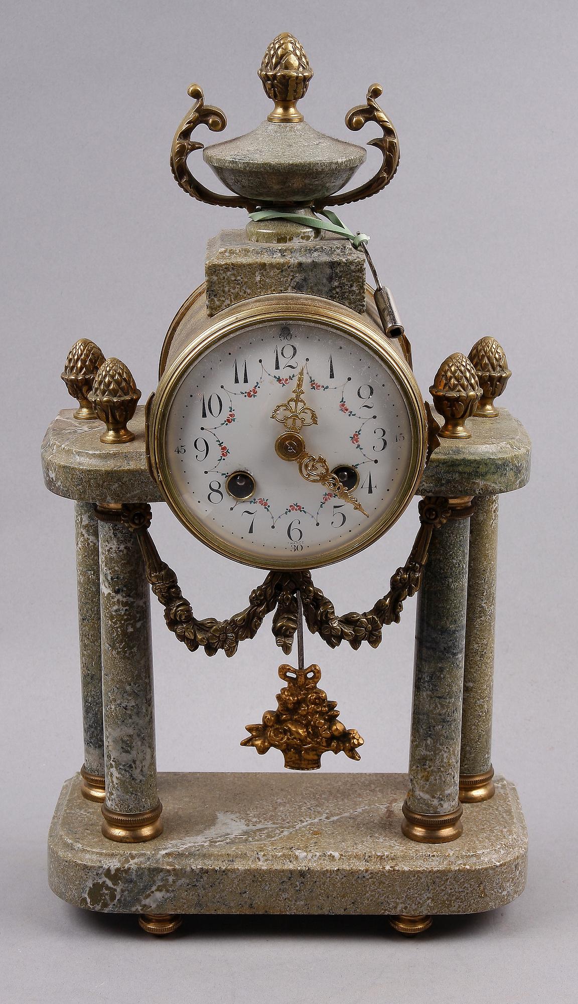 BORDSPENDYL, marmor, Louis XVI stil, 1900-tal.