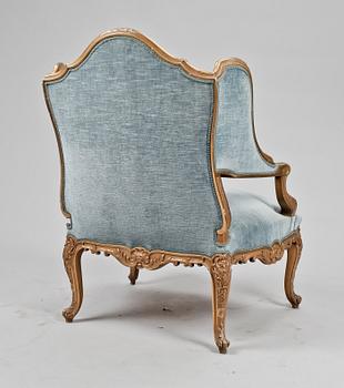 FÅTÖLJ, Louis XV-stil, 1900-tal.