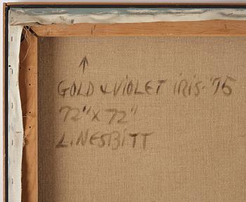 Lowell Nesbitt, signed and dated -75 verso. Oil on canvas.