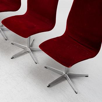 Arne Jacobsen, stolar, 4 st, ”Oxford”, Fritz Hansen, Danmark.