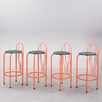 Kristoffer Sundin, Fredrik Paulsen och Simon Klenell, a set of four bar stools.