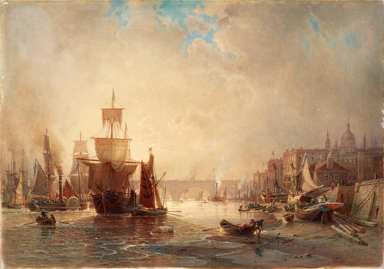 Johan Christian Berger, Motif from the Seine, Paris.