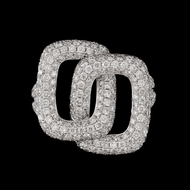 A diamond ring, circa 2.70 cts.