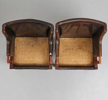 HANS J WEGNER & PALLE SUENSON, 3 similar chairs for "M/S Venus" in 1948, by cabinetmaker Palle Suenson, Denmark.