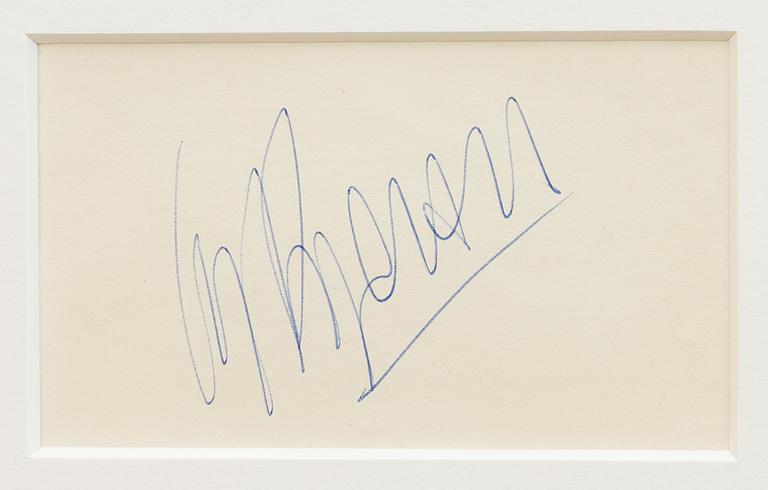 Autographs, Niki Lauda and Clay Regazzoni.