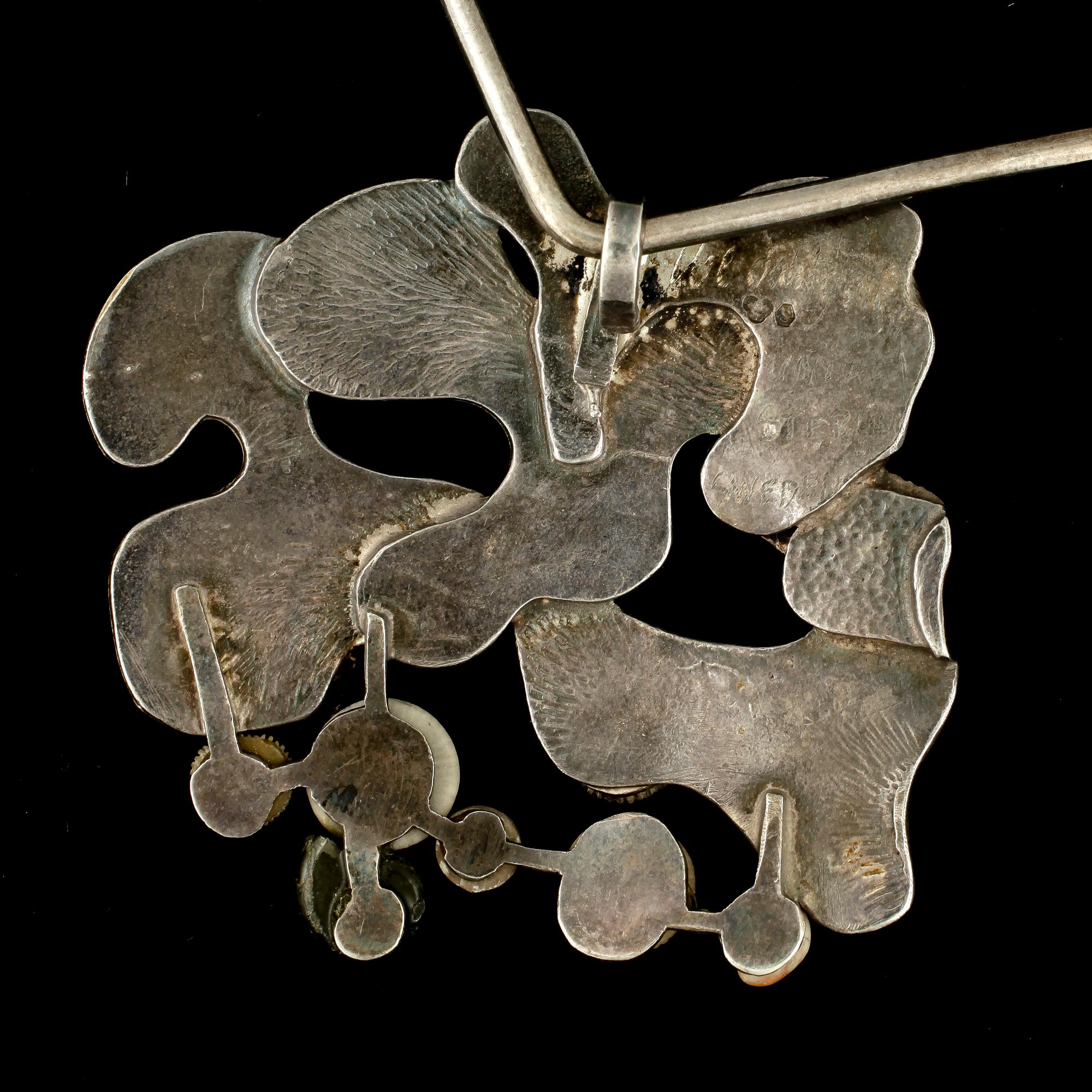 HÄNGSMYCKE, sterlingsilver, unikt, Ibe Dahlquist, troligtvis 1970-tal.