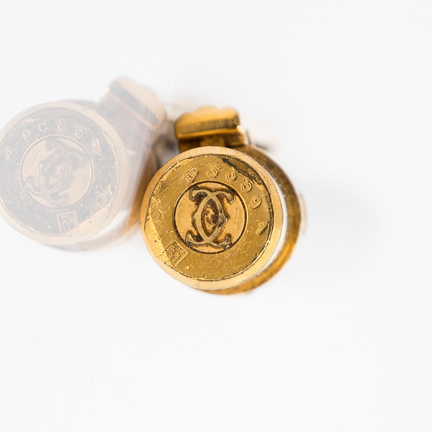 Cartier, a 'Stylo Bille Santos Avec Agrafe' 
ballpoint pen.