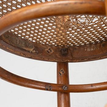 Five Thonét chairs No 14, Vienna around 1900.