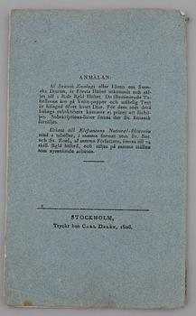 JOHAN WILHELM PALMSTRUCH, "Svensk Botanik, vol I-V. 1803-1805.