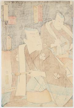 UTAGAWA KUNISADA (TOYOKUNI III) (1786–1864), färgträsnitt, Japan, 1800-tal.