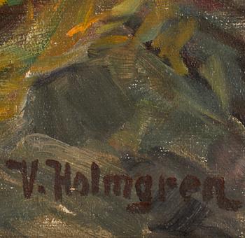 VILHELM HOLMGREN, olja på duk. Sign.
