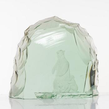 Vicke Lindstrand, skulptur, glas, Kosta.