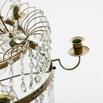 Chandelier, Gustavian style, latter half of the 19th century.