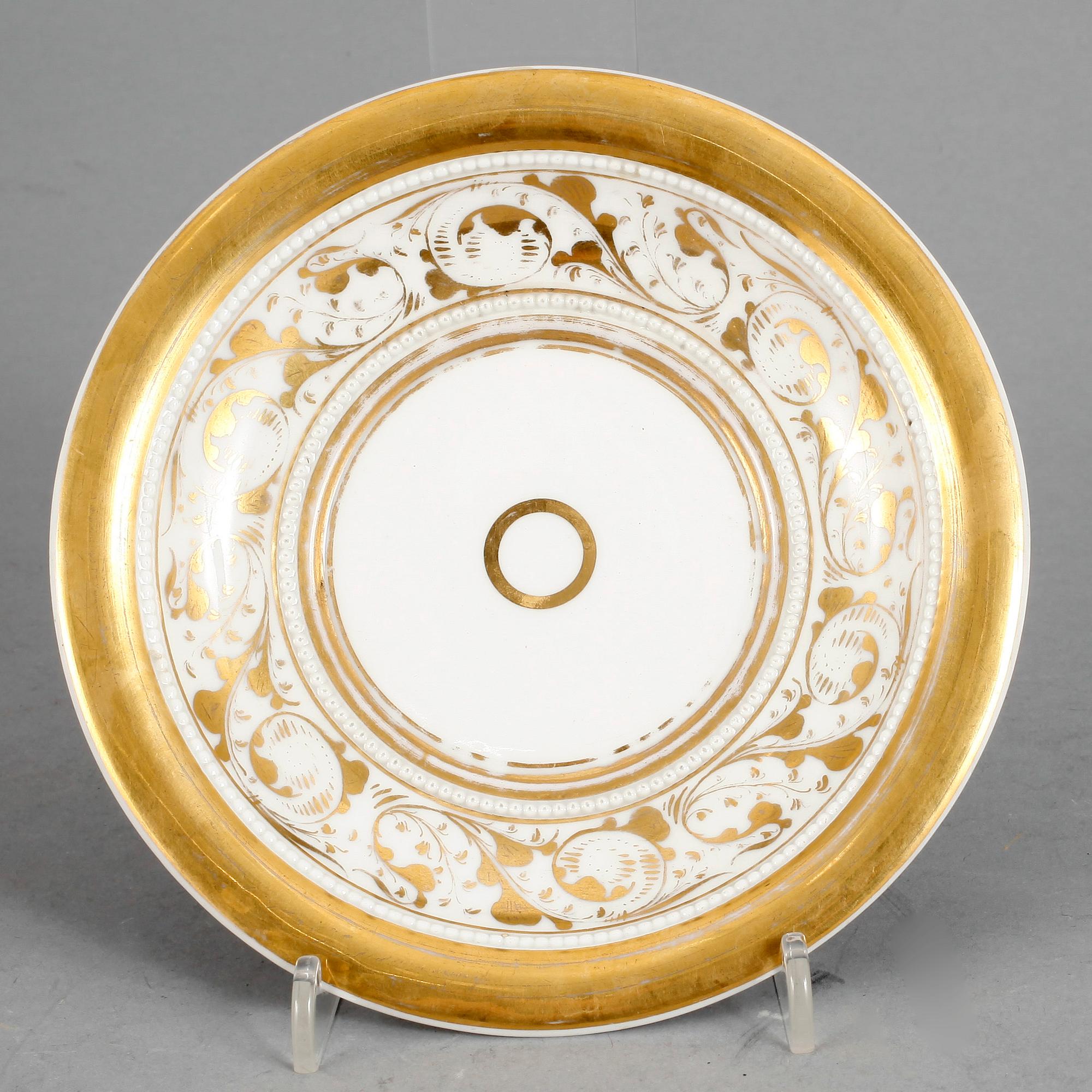 PRAKTKOPP MED FAT, porslin, empire, Berlin 1800-talets första hälft.