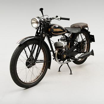 MOTORCYKEL, Husqvarna, Rödmyra, 1949.