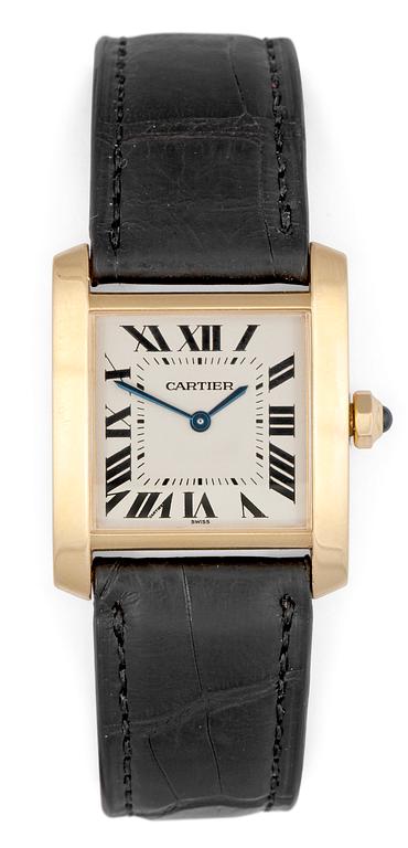 CARTIER, Tank Francaise, quartz, guld, 1996.