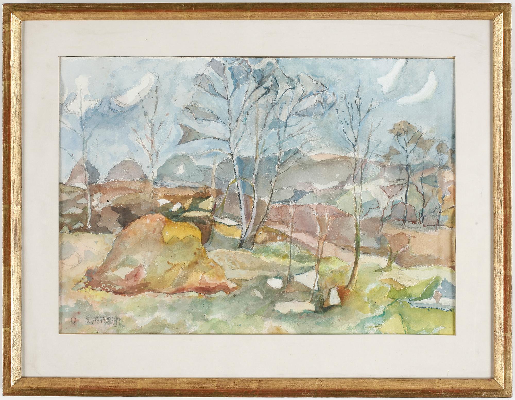 GUNNAR SVENSON, Akvarell, signerad.