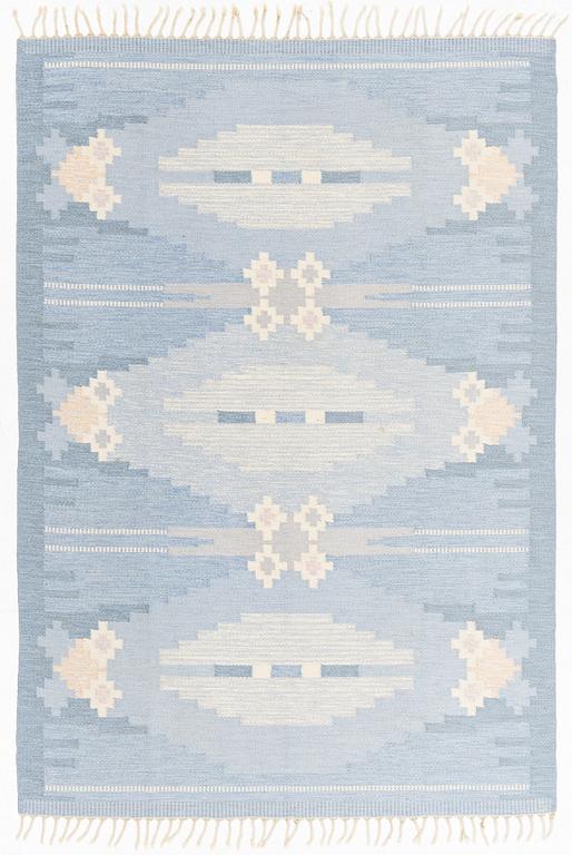 Ingegerd Silow, a carpet, c 235 x 166 cm, signed IS.