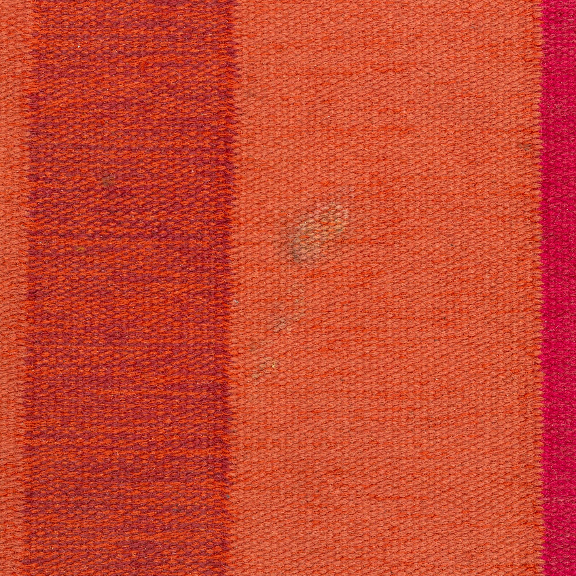 Irma Kronlund, matta, rölakan, signerad KLH IK, ca 265 x 200 cm.