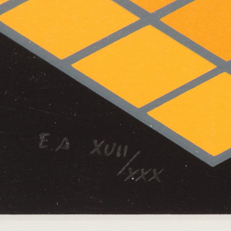 VICTOR VASARELY, färgserigrafi, signerad Vasarely och numrerad EA XVII/XXX med blyerts.