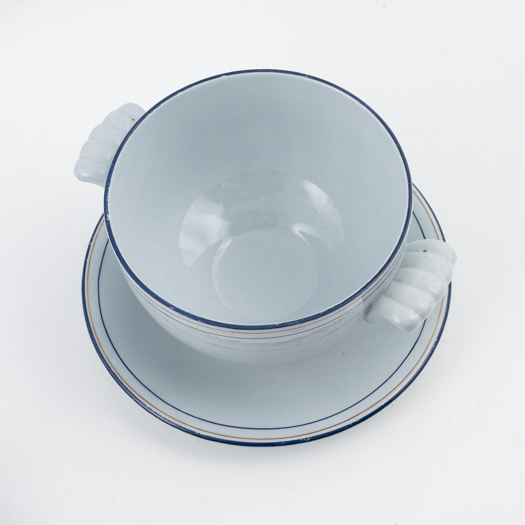 Rörstrand, Matservis, ca 50 delar, tillverkad för AB Nordiska Kompaniet, 1950-tal.