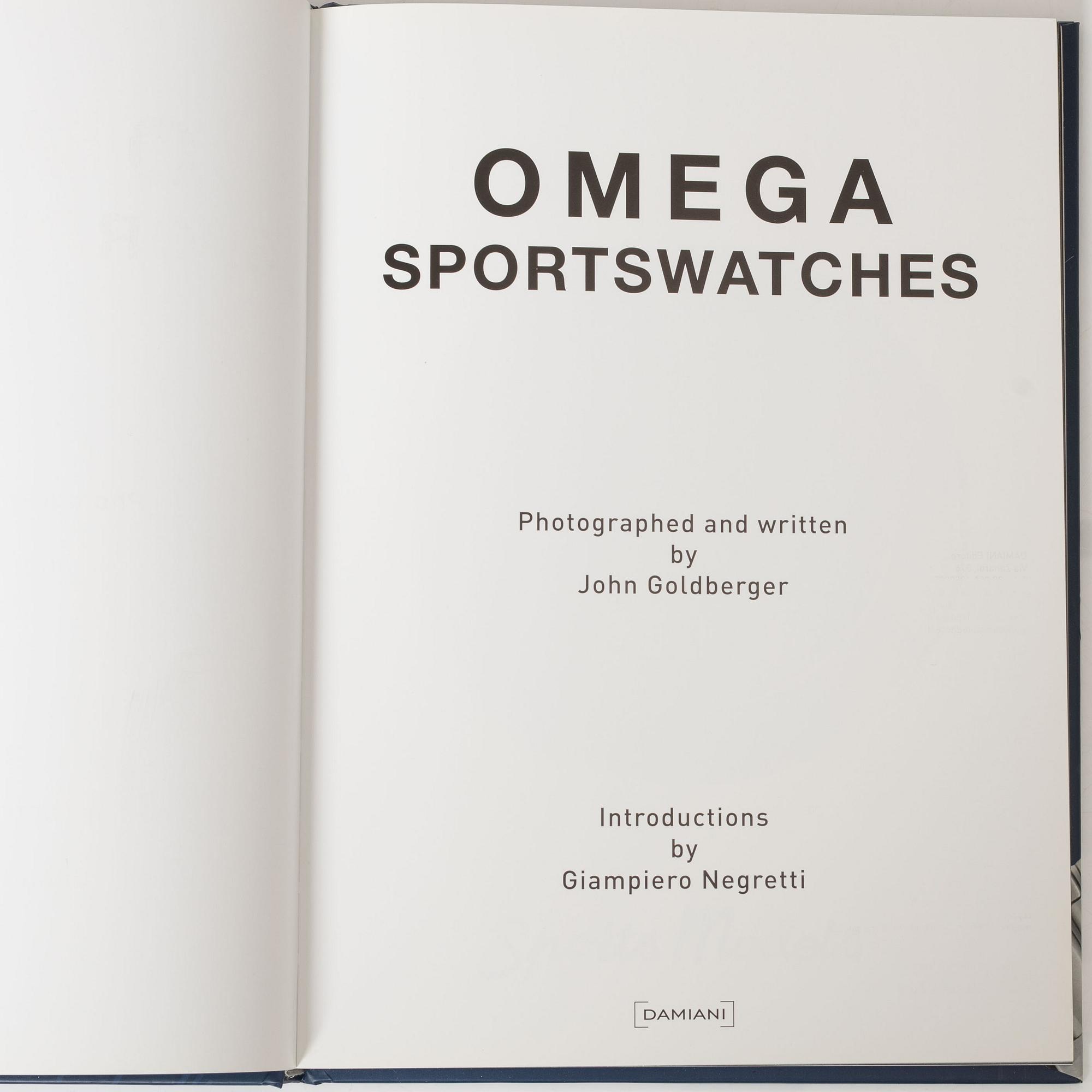 Collection of watch literature, 5 books including Omega Sportswatches by John Goldberger.