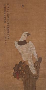 A Chinese painting by an unidentified master, after Song Huizong, late Qing dynasty/early 20th century.