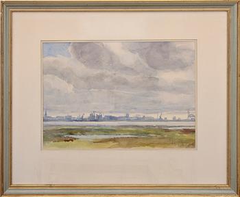 AXEL KLEIMER, akvarell, sign.